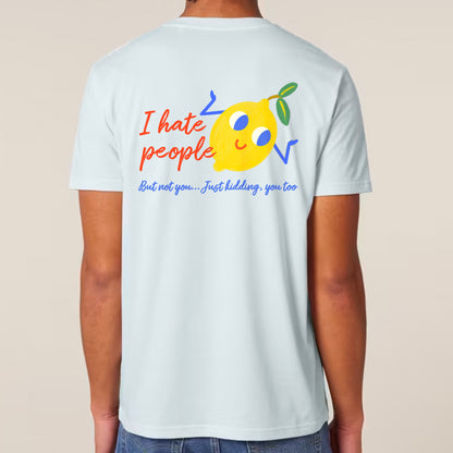 Camiseta Limón Azul de algodón orgánico