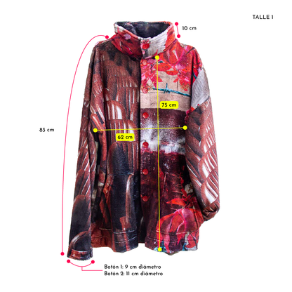 Camisaco Oversize Pua - Obra Textil de Polar Soft | Carola Oliveri y Franga Ure