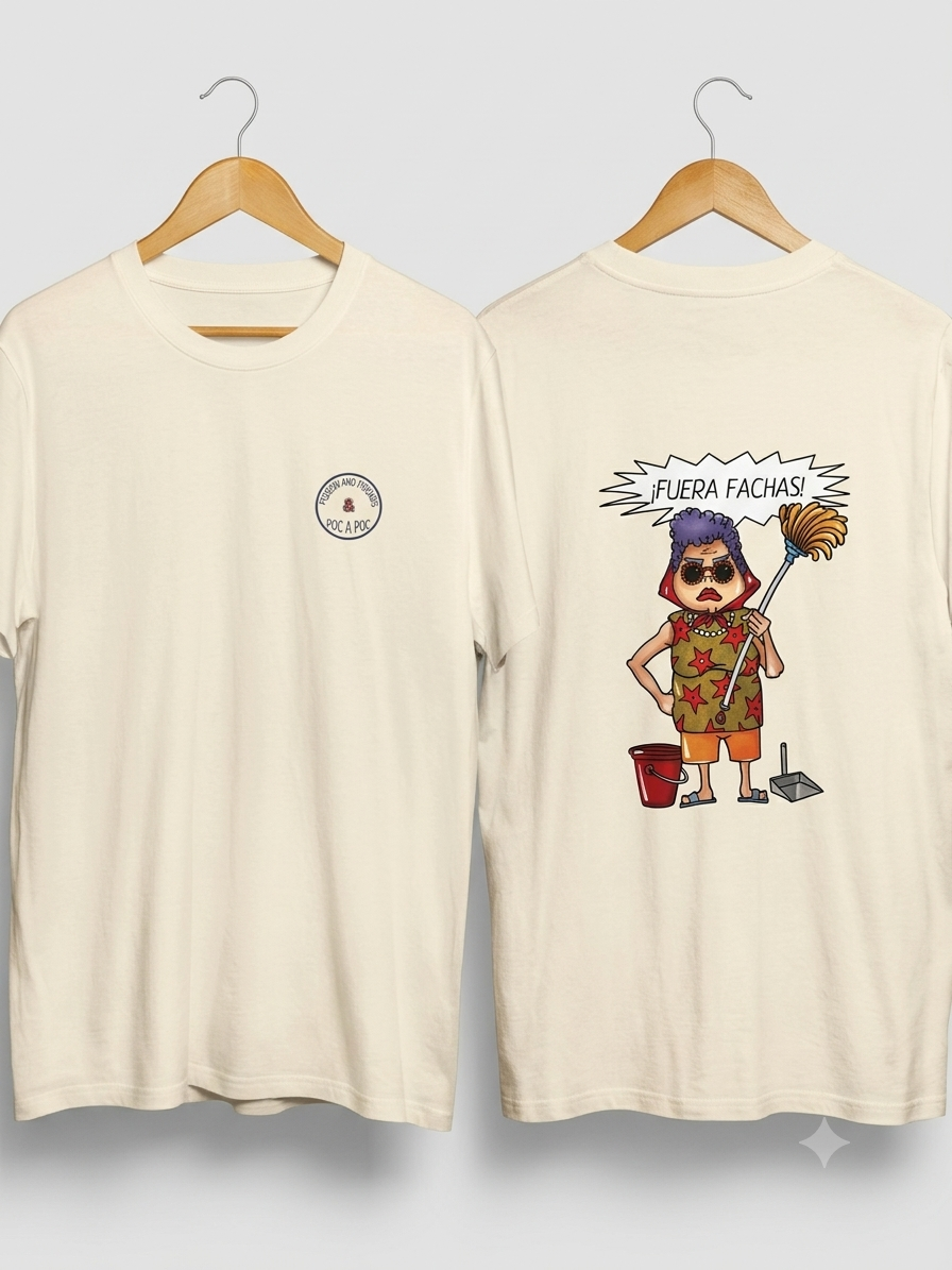 Camiseta "C*nchi - fuera fachas" Poison and Friends ft. Poc a Poc | 100% Algodón orgánico 180 gr.