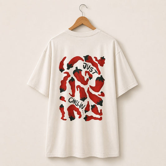 Camiseta Just Chillin - Ajíes - 100% algodón orgánico, 180 gr