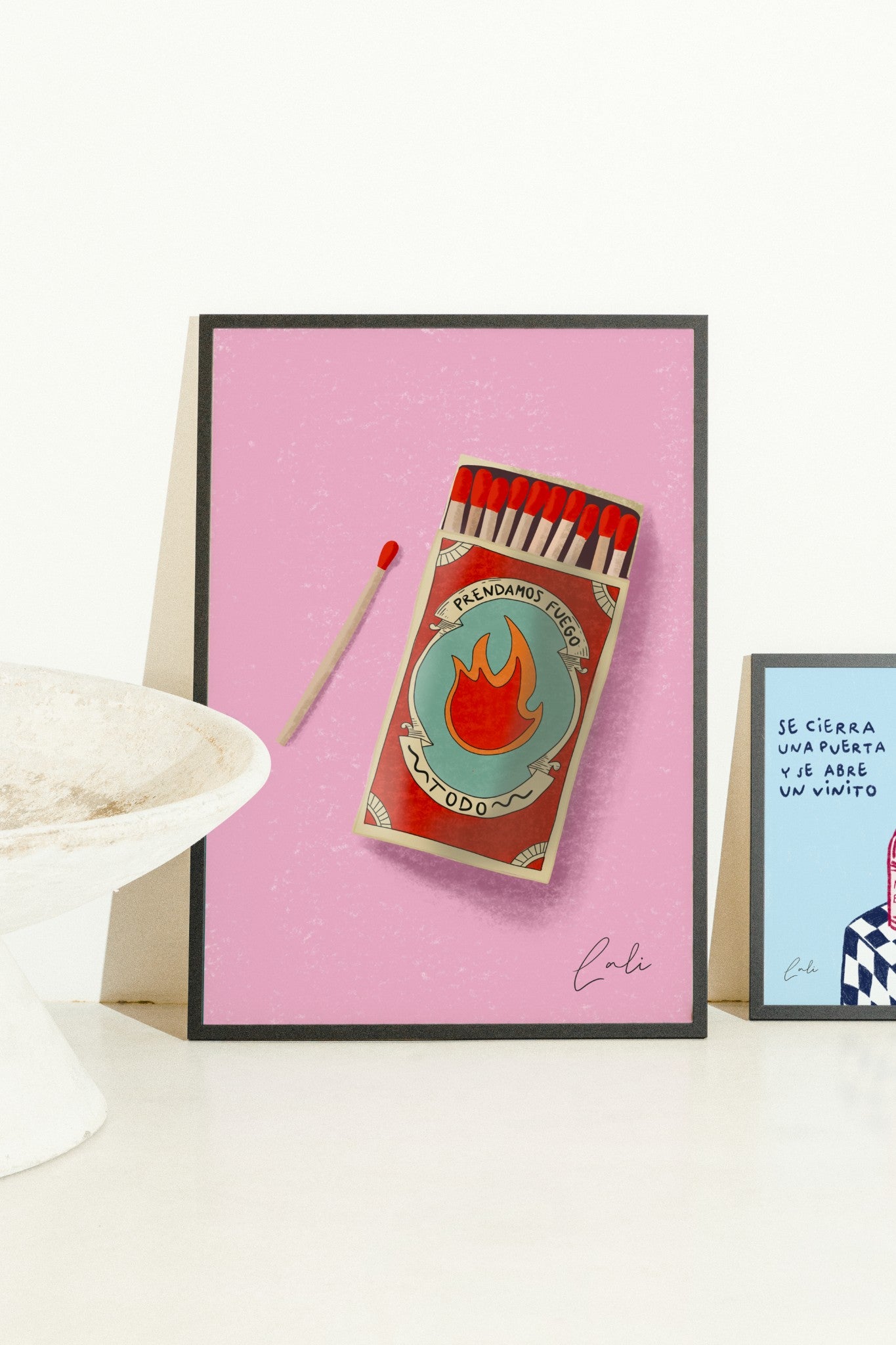 Lámina Prendamos Fuego Todo · Print Ilustración Rebelde Lali
