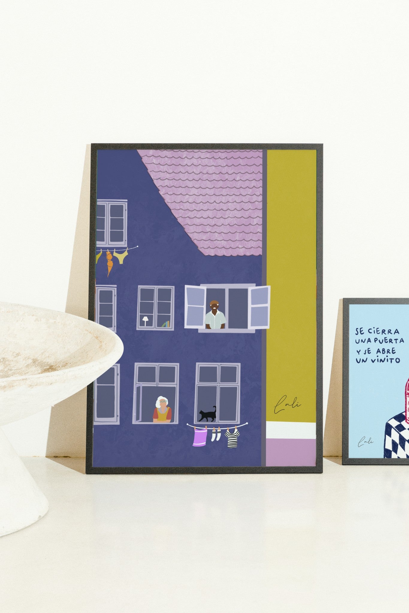 Lámina Barrio de Gracia Barcelona · Print Ilustración Artista Local